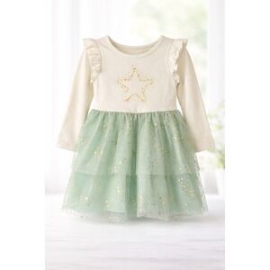 Cat & Jack Toddler Girls Star Tutu Dress Cream Mint Green Gold 2T New